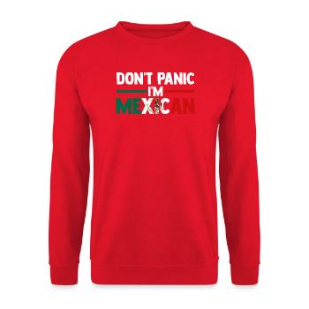 Mexican Mexico - Unisex Pullover - Rot - Vorne - Alina (178cm) & Michal (187cm)