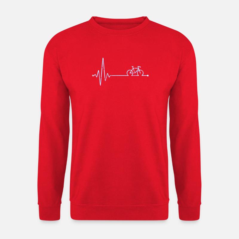Neon Bike Pulse - Unisex Pullover - Rot
