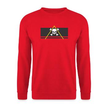 pirate pyramid festival - Unisex Sweatshirt - red - Front - Alina (178cm) & Michal (187cm)
