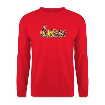 Colorful graffiti art for creatives - Unisex Sweatshirt - red - Front - Alina (178cm) & Michal (187cm)