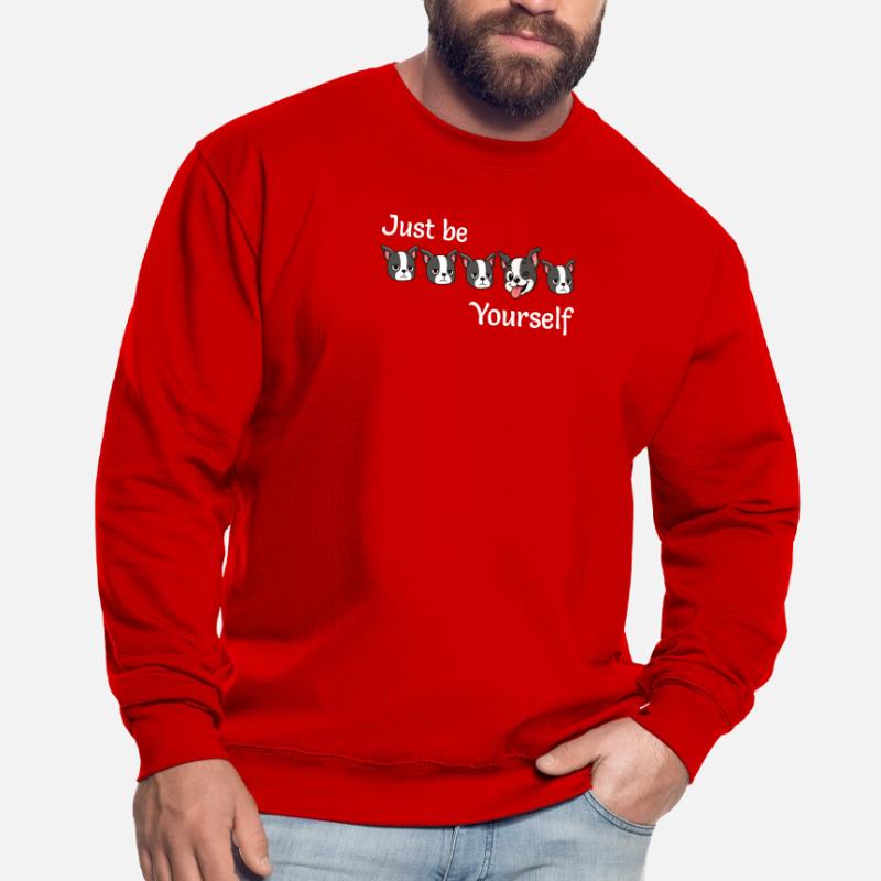 Boston - Soyez simplement - Vous-même - Texte blanc Sweat-shirt Unisexe