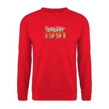 35e anniversaire Édition Limitée (SCR) 01/1991 - Sweat-shirt Unisexe - rouge - Devant - Alina (178cm) & Michal (187cm)