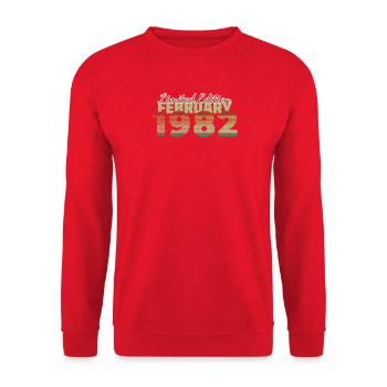 44e anniversaire Édition Limitée (SCR) 02/1982 - Sweat-shirt Unisexe - rouge - Devant - Alina (178cm) & Michal (187cm)