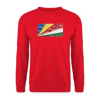 Région des Seychelles - Sweat-shirt Unisexe - rouge - Devant - Alina (178cm) & Michal (187cm)