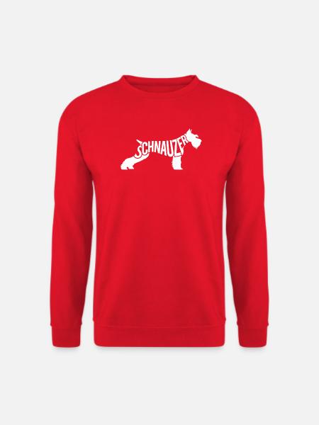 Schnauzer Hund Liebhaber Riesenschnauzer Fan - Unisex Pullover - Rot