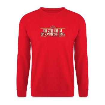 Rosenkavalier - Zeit - Unisex Pullover - Rot - Vorne - Alina (178cm) & Michal (187cm)