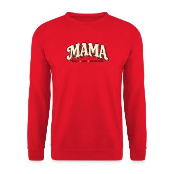 Mama Familienmanagerin seit immer | Mama Geschenk - Unisex Pullover - Rot - Vorne - Alina (178cm) & Michal (187cm)