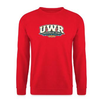 Unterwasser Rugby Logo Vintage 1961 - Unisex Pullover - Rot - Vorne - Alina (178cm) & Michal (187cm)