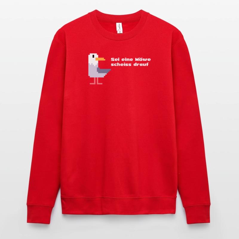 sei eine pixel Möwe Unisex Pullover