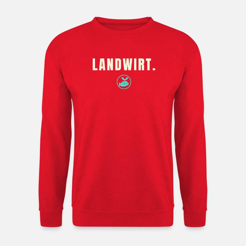 Farmer Success Edition - Hand & Apple - Unisex Sweatshirt - red