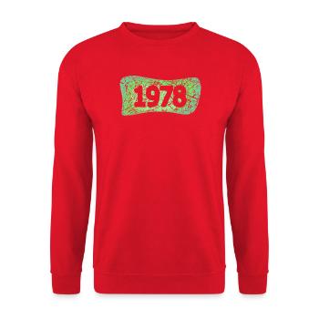 Kratzer 1978 - Unisex Pullover - Rot - Vorne - Alina (178cm) & Michal (187cm)