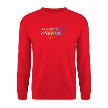 beste Mama - Unisex Pullover - Rot - Vorne - Alina (178cm) & Michal (187cm)