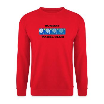 Sunday Padel Club - Unisex Pullover - Rot - Vorne - Alina (178cm) & Michal (187cm)