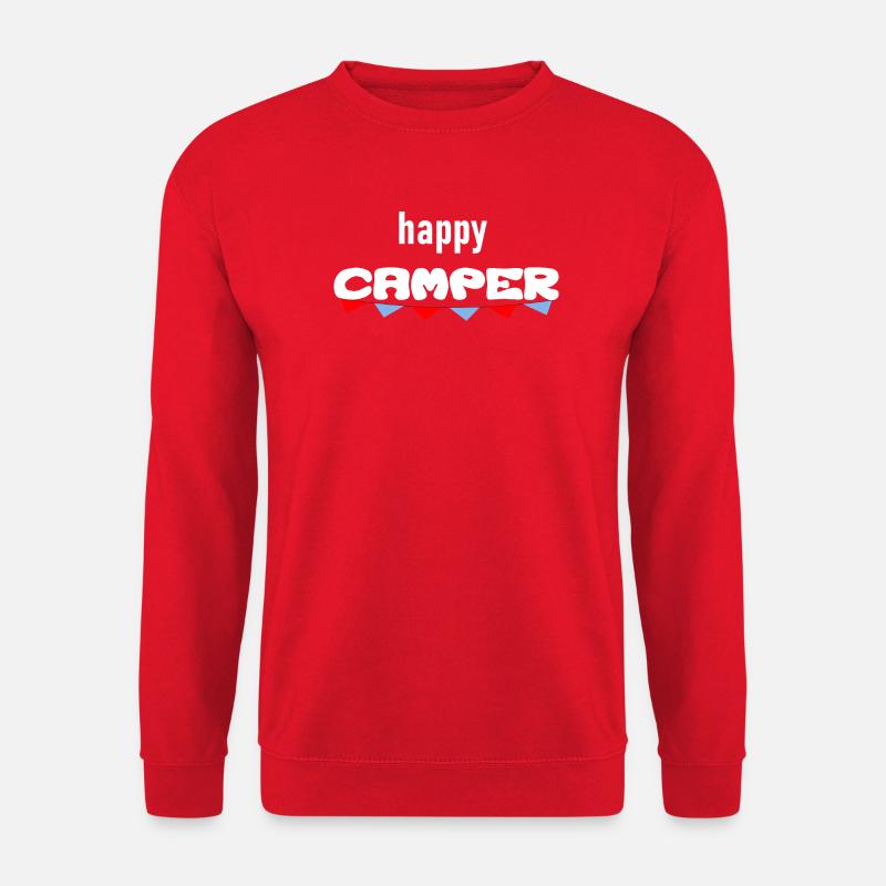 Happy Camper unterwegs - Unisex Pullover - Rot