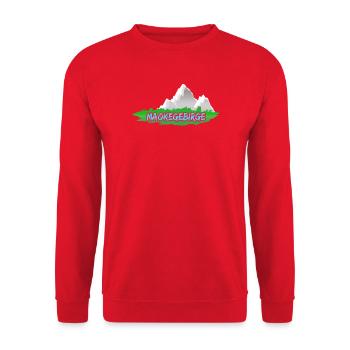Berg Maokegebirge - Unisex Pullover - Rot - Vorne - Alina (178cm) & Michal (187cm)