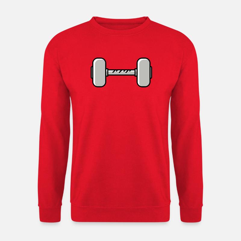 Hantel gewichte icon - Unisex Pullover - Rot