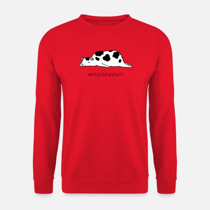Kuh - Unisex Pullover - Rot