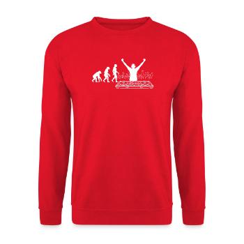 Évolution vers DJ : Clubbeats - Sweat-shirt Unisexe - rouge - Devant - Alina (178cm) & Michal (187cm)