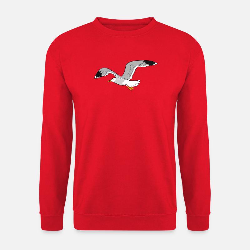 moewe vogel strand - Unisex Pullover - Rot