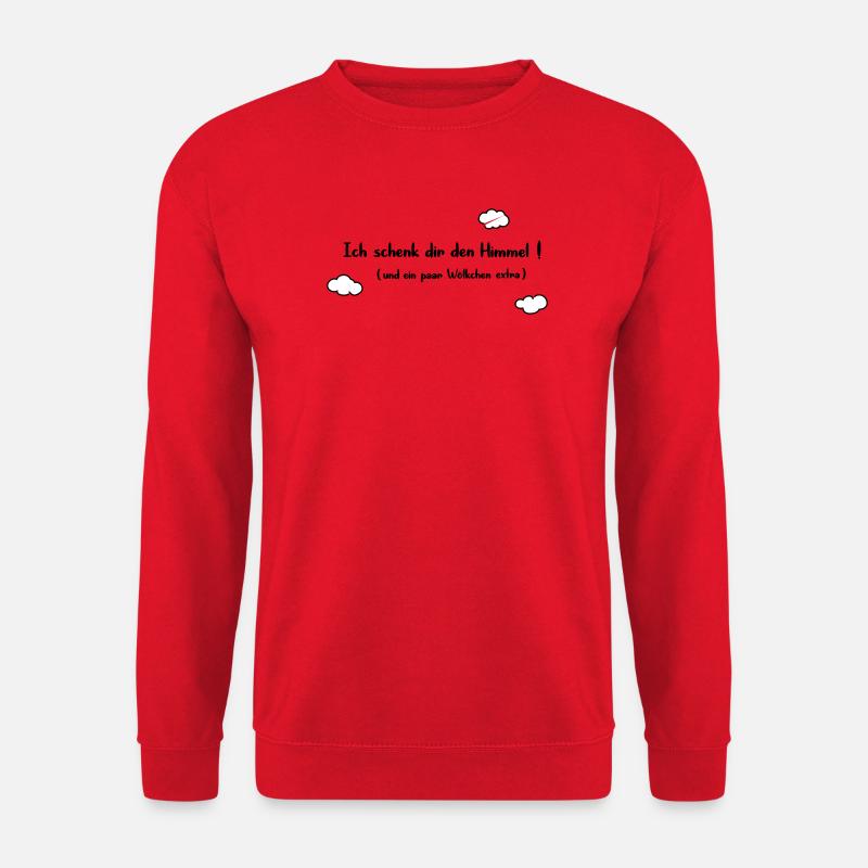Ich schenk dir den Himmel - Unisex Pullover - Rot