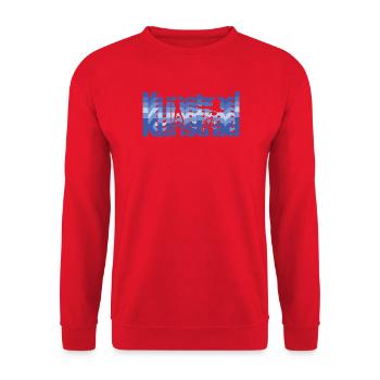 Artistic cycling, artistic cycling, indoor cycling - Unisex Sweatshirt - red - Front - Alina (178cm) & Michal (187cm)