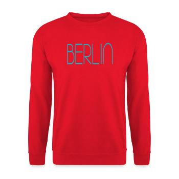 Berlin - Unisex Pullover - Rot - Vorne - Alina (178cm) & Michal (187cm)