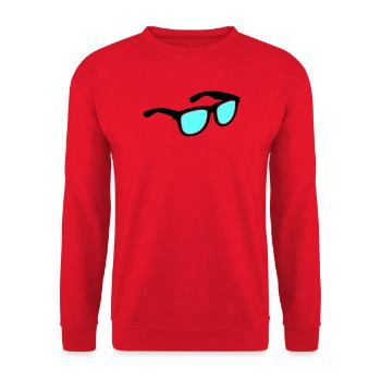 Glasses Sunglasses - Unisex Sweatshirt - red - Front - Alina (178cm) & Michal (187cm)