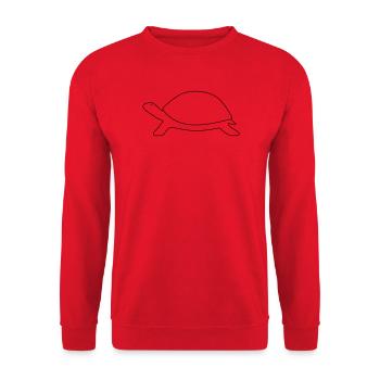 Turtle - Unisex Sweatshirt - red - Front - Alina (178cm) & Michal (187cm)
