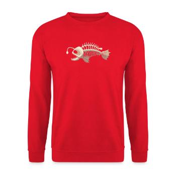 Frogfish - Unisex Sweatshirt - red - Front - Alina (178cm) & Michal (187cm)