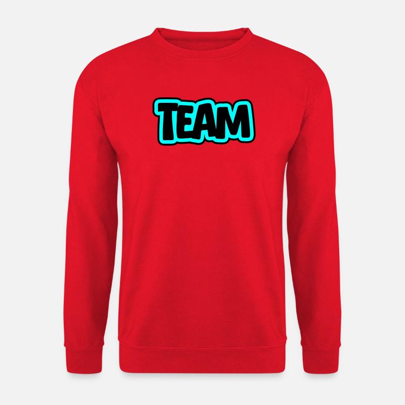 Team Schriftzug - Unisex Pullover - Rot