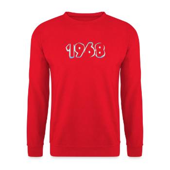 1968 - Unisex Sweatshirt - red - Front - Alina (178cm) & Michal (187cm)
