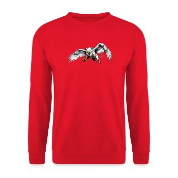 Rostock Griffin - Unisex Sweatshirt - red - Front - Alina (178cm) & Michal (187cm)