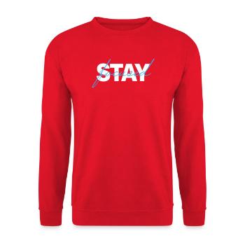 T-shirt minimaliste ciblé - Sweat-shirt Unisexe - rouge - Devant - Alina (178cm) & Michal (187cm)