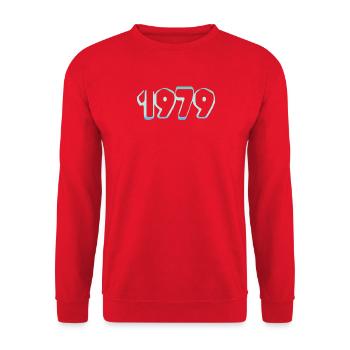 1979 - Unisex Pullover - Rot - Vorne - Alina (178cm) & Michal (187cm)