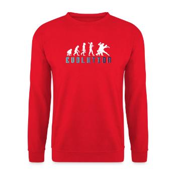 Walzer Paartanz - Unisex Pullover - Rot - Vorne - Alina (178cm) & Michal (187cm)