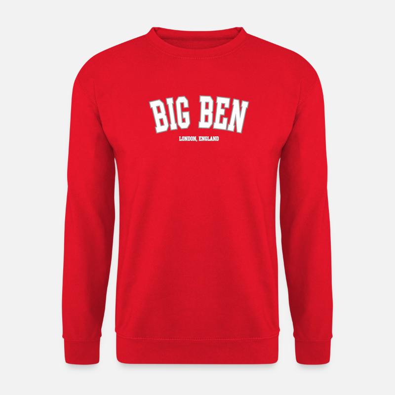 Big Ben London Druck - Unisex Pullover - Rot