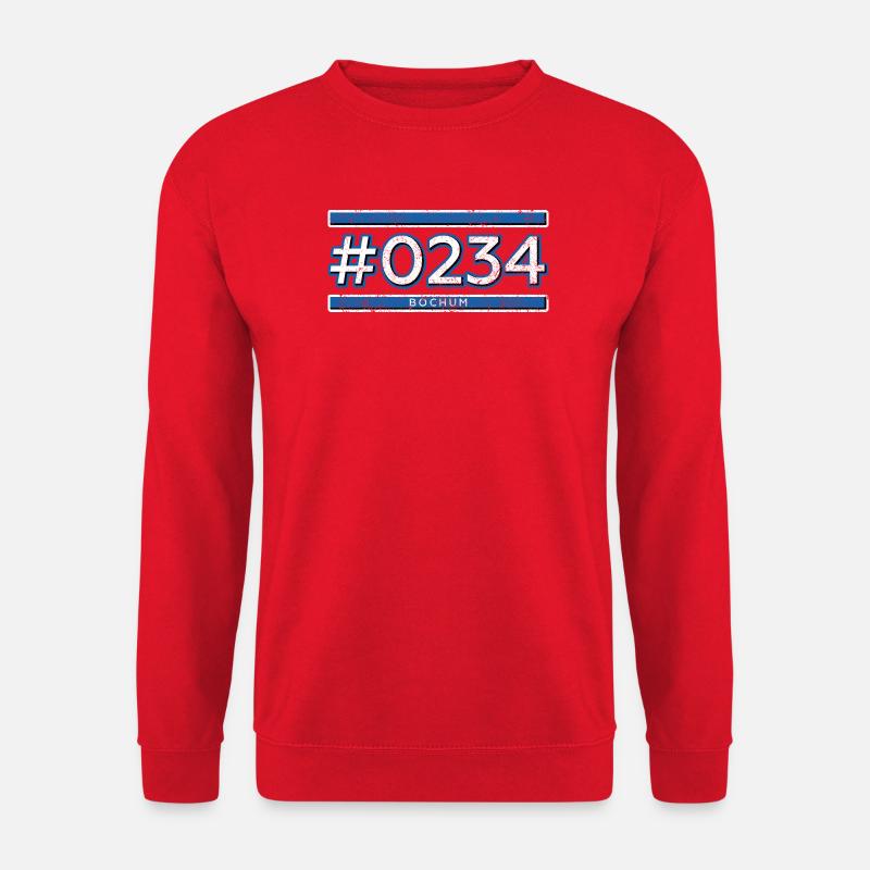 Bochum Vorwahl - Unisex Pullover - Rot