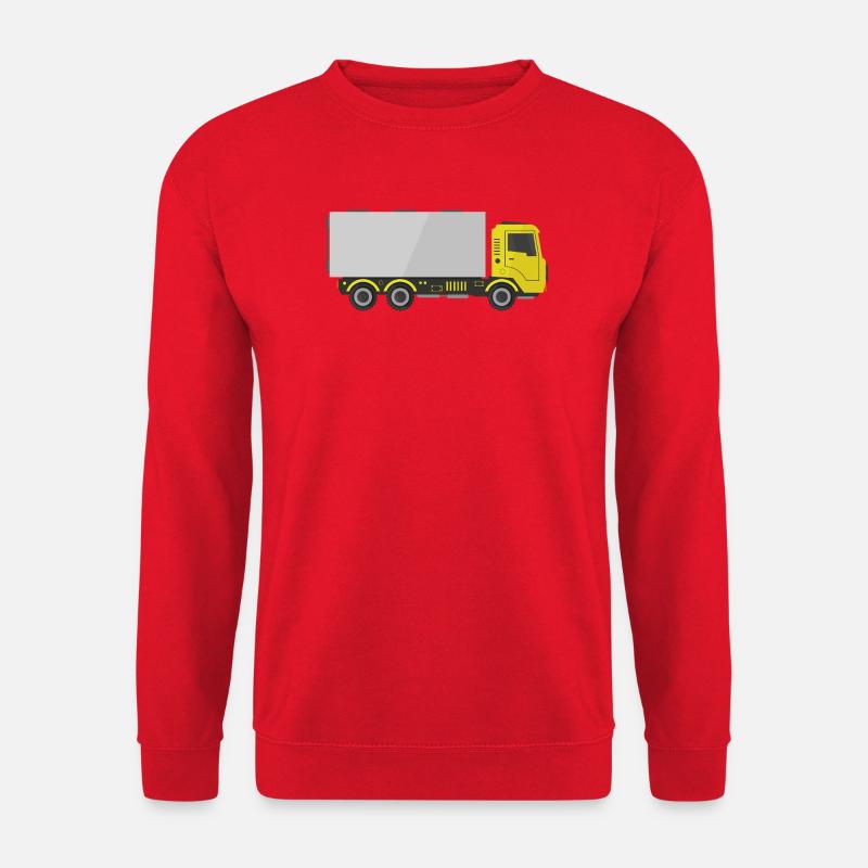Frachtlieferwagen - Unisex Pullover - Rot