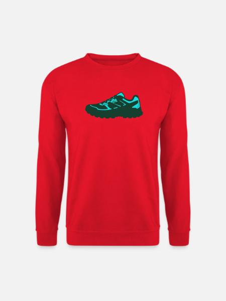 Flat Icon Sporty Sneaker - Unisex Sweatshirt - red