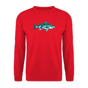 Poly Stil Zander - Unisex Pullover - Rot - Vorne - Alina (178cm) & Michal (187cm)