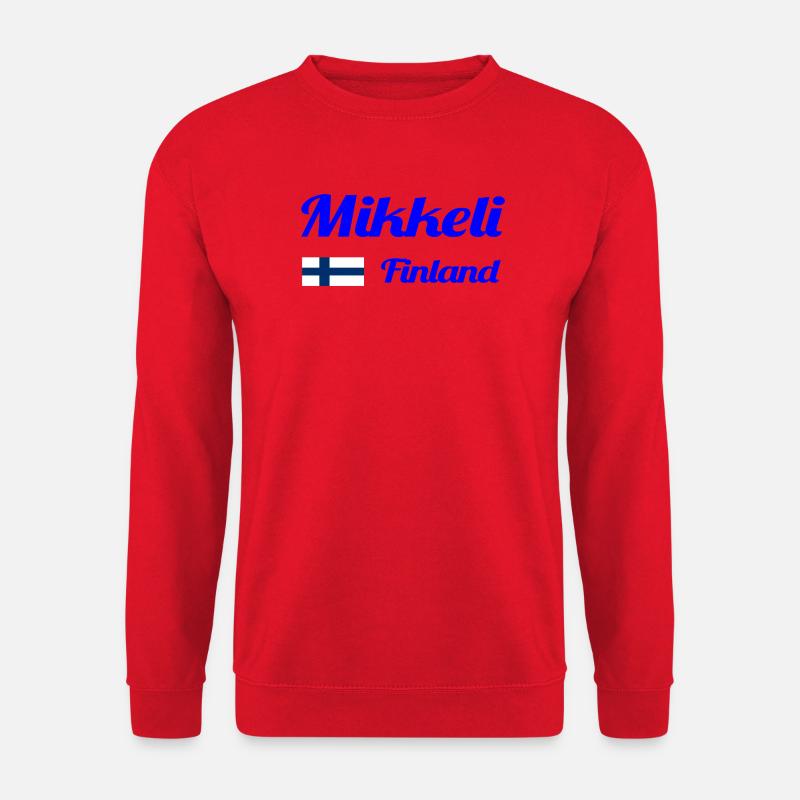 Mikkeli Finnland - Stylische Drucke - Unisex Pullover - Rot