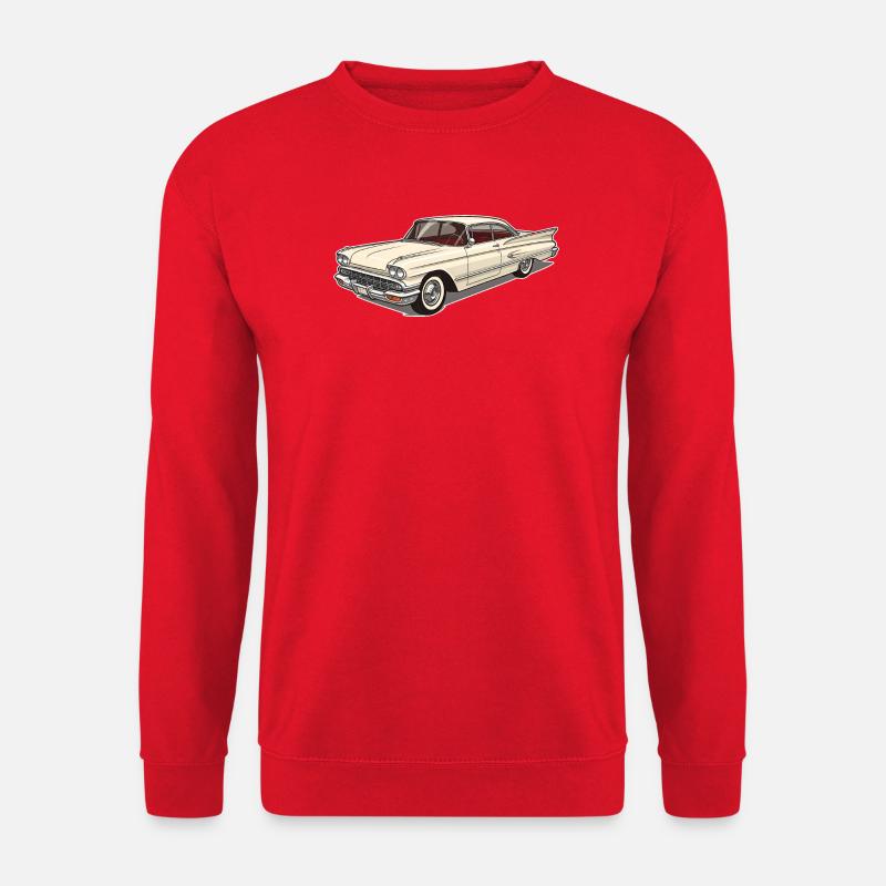 Klassischer Oldtimer - Elegantes Retro-Autodesign - Unisex Pullover - Rot