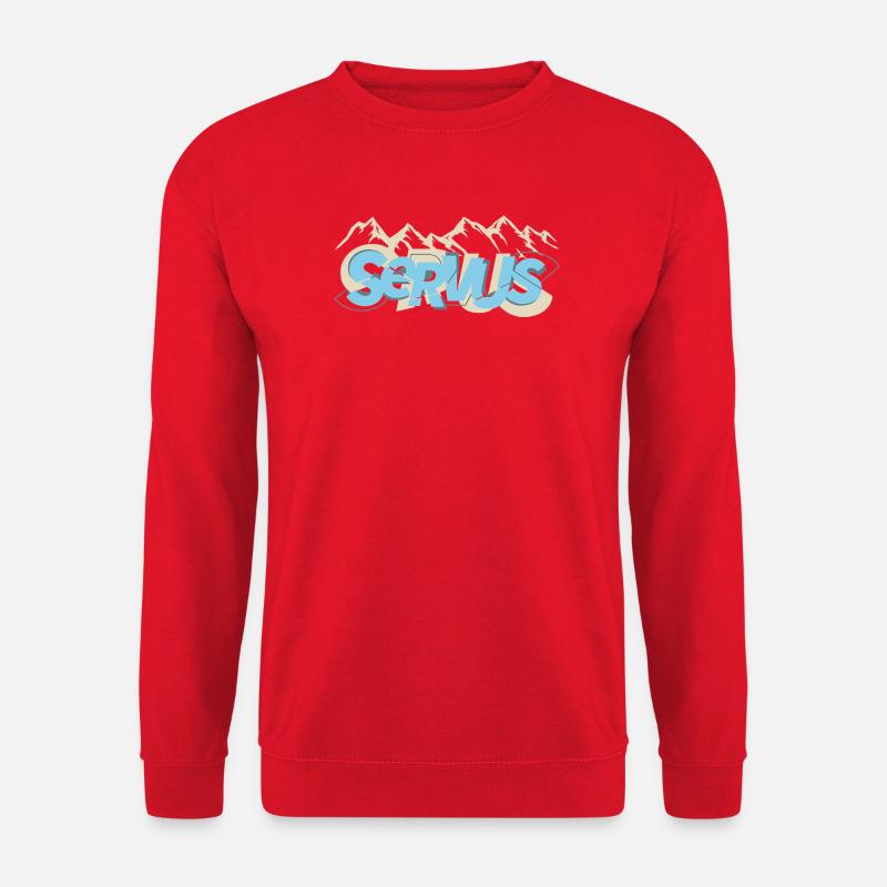 Servus Panorama - Unisex Pullover - Rot