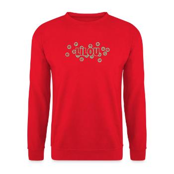 Geschenk für Lilou - Unisex Pullover - Rot - Vorne - Alina (178cm) & Michal (187cm)