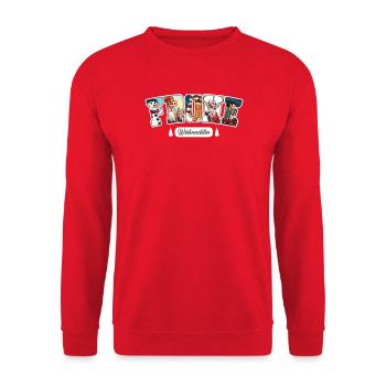 Merry Christmas - Unisex Sweatshirt - red - Front - Alina (178cm) & Michal (187cm)