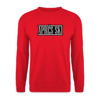 Après-ski - Unisex Sweatshirt - red - Front - Alina (178cm) & Michal (187cm)