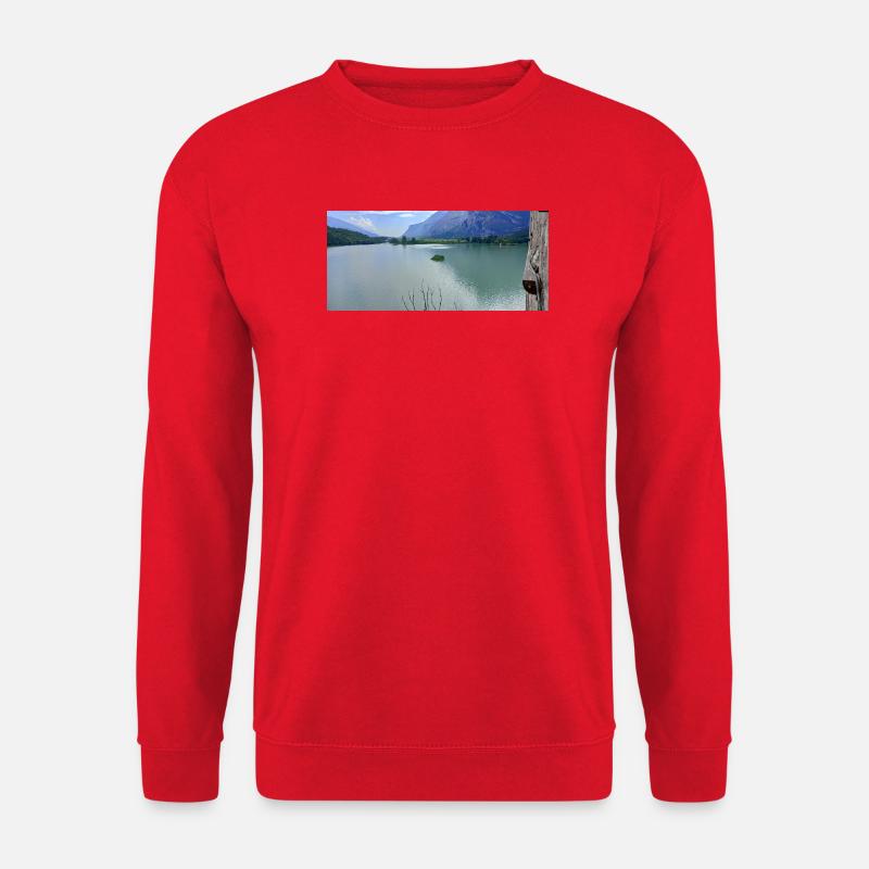 Alpine Lake Sereni Reflections - Unisex Pullover - Rot