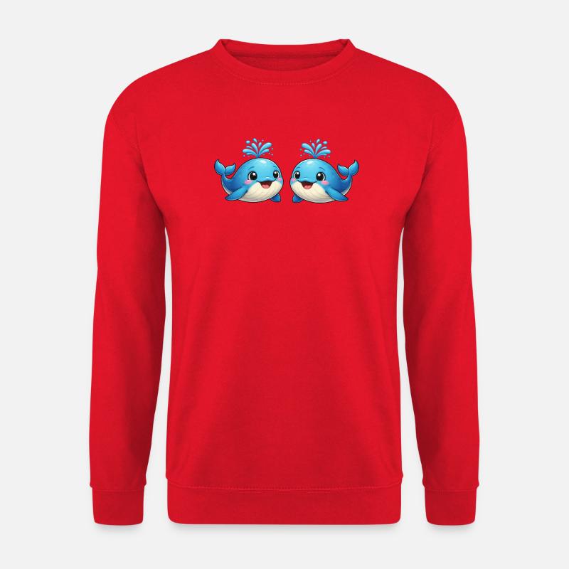 Baby Wale  - Unisex Pullover - Rot