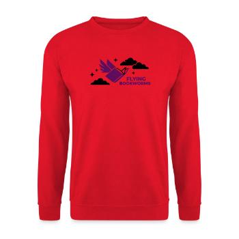 Lecture de l’oiseau volant - Sweat-shirt Unisexe - rouge - Devant - Alina (178cm) & Michal (187cm)