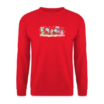 Mois de la fierté LGBTQ - Animaux arc-en-ciel - Sweat-shirt Unisexe - rouge - Devant - Alina (178cm) & Michal (187cm)